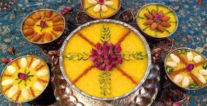 Sholeh Zard (Persian dessert)